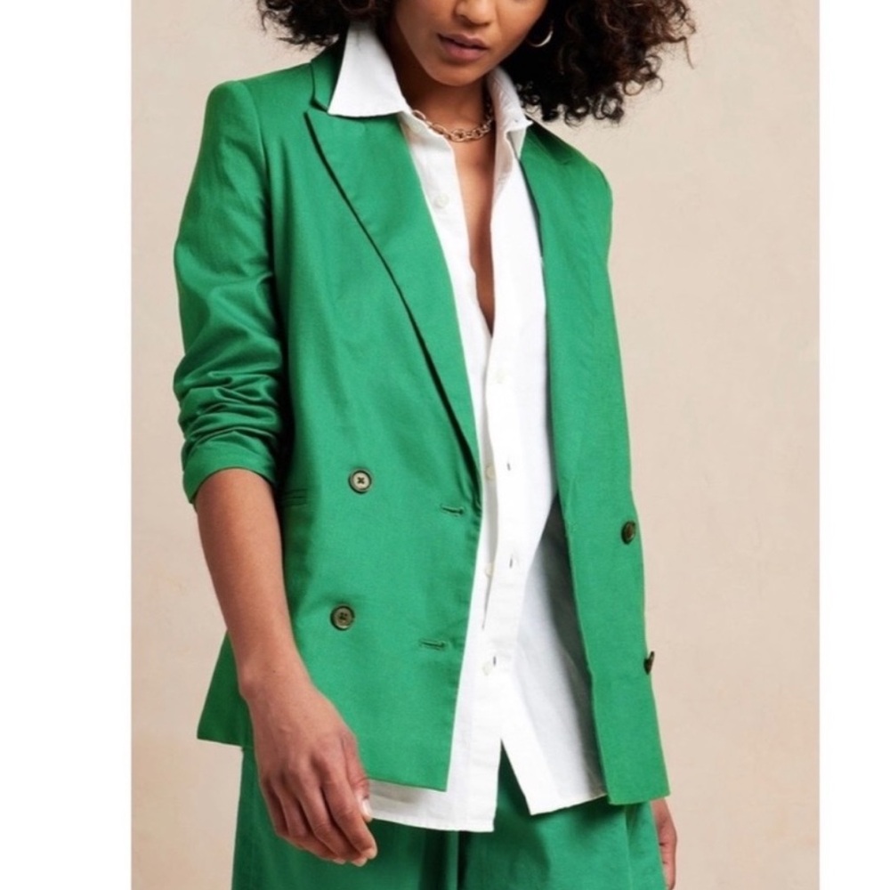 Banana Republic Vibrant Green Blazer